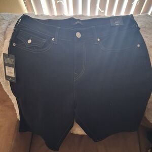 True Religion Men's Dark Jean Shorts